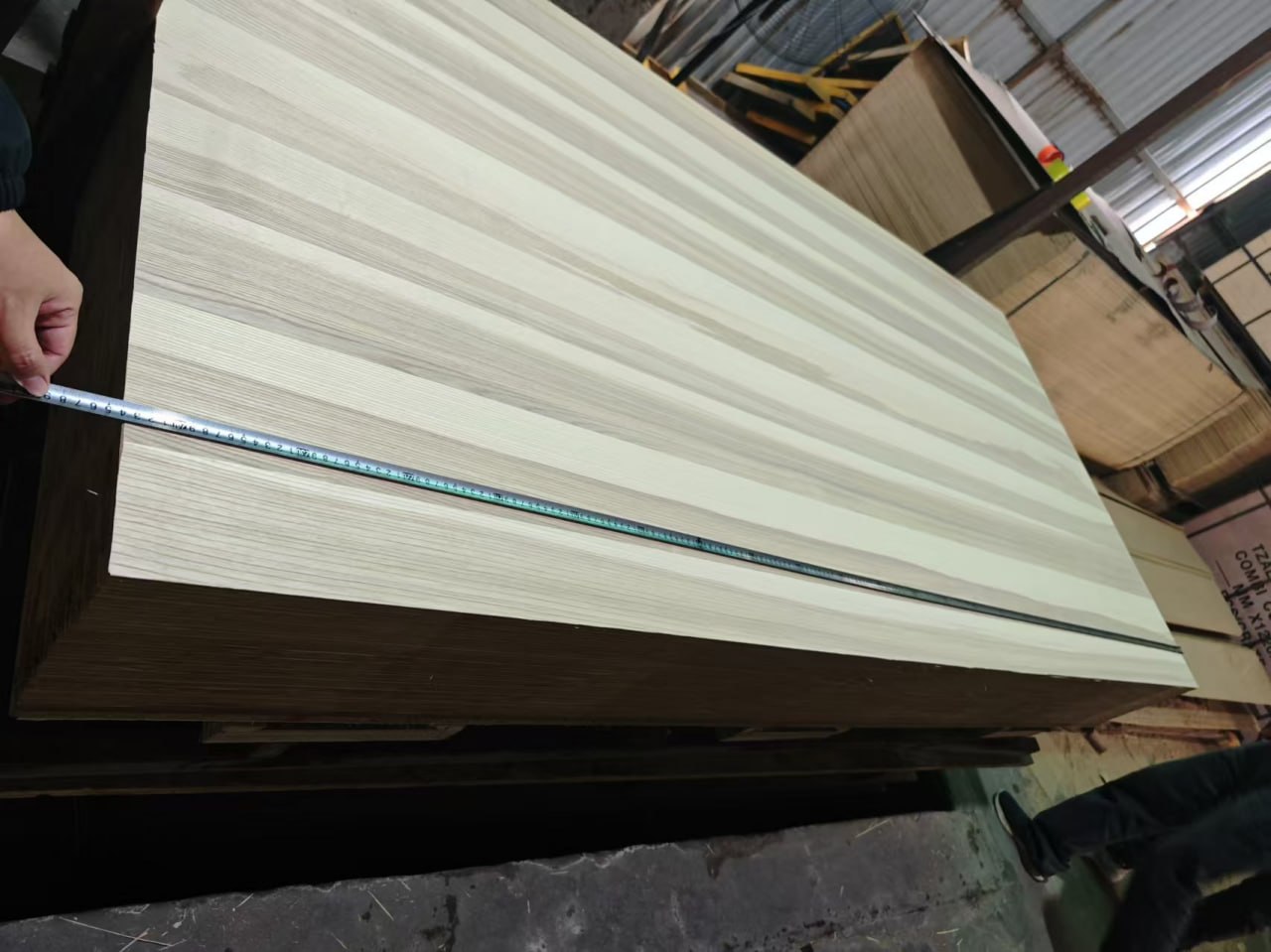 Ash-MDF finished panel