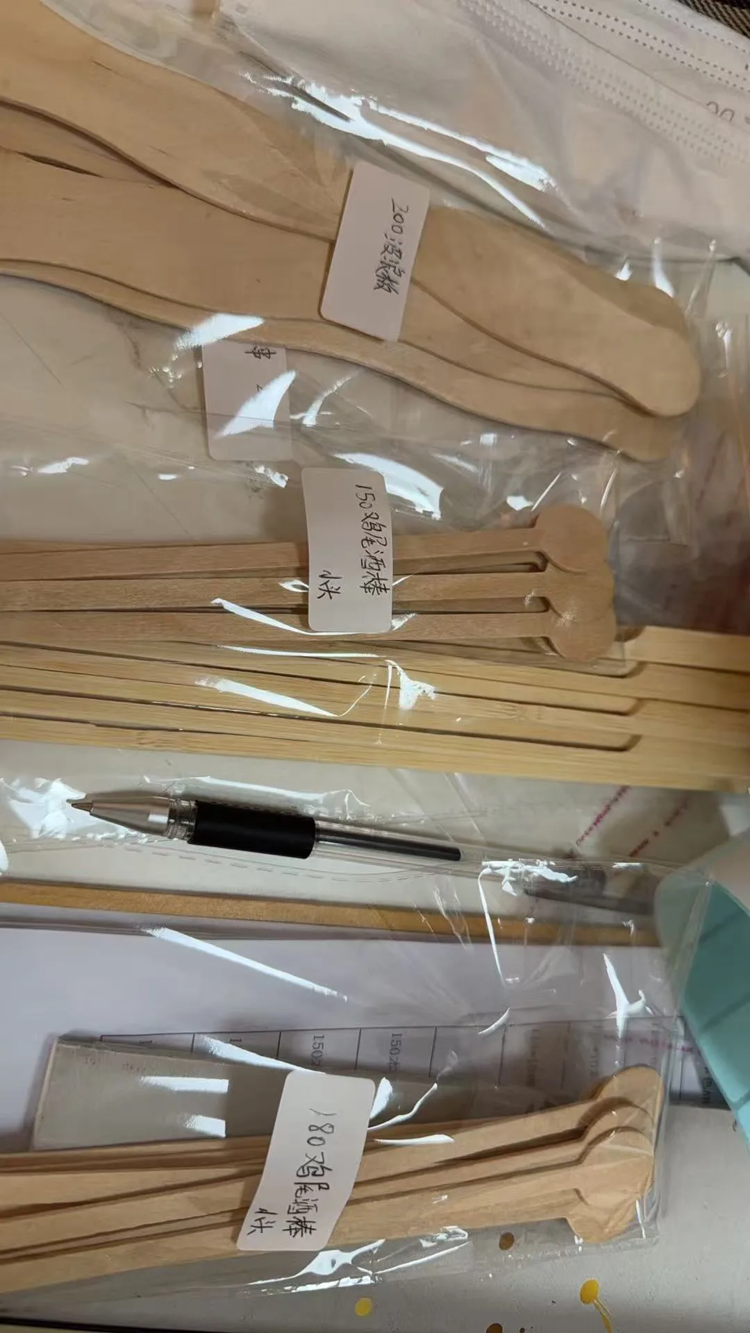 Wooden spoons detail