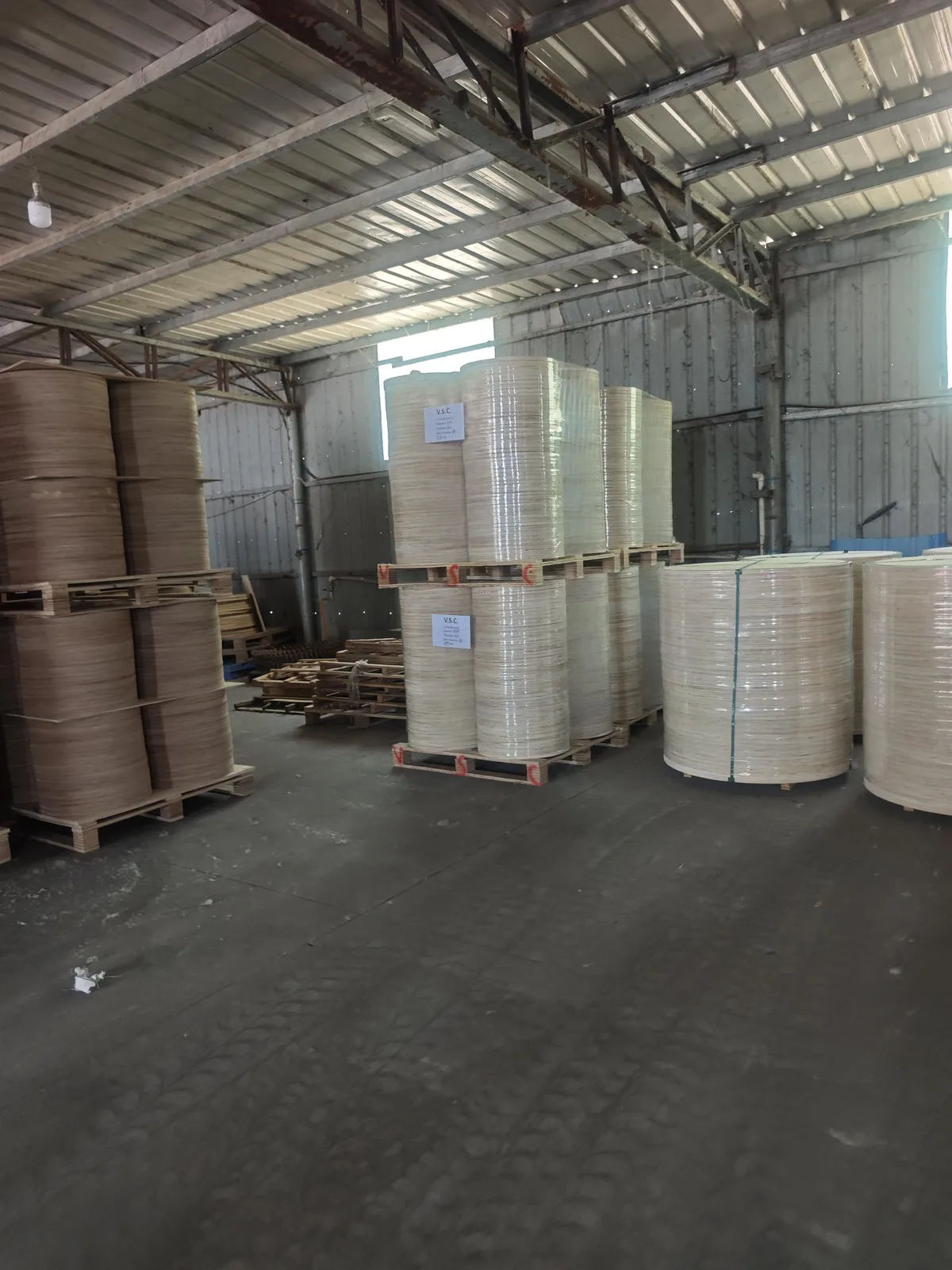 CNC-machined plywood cable reel flange with custom hole pattern
