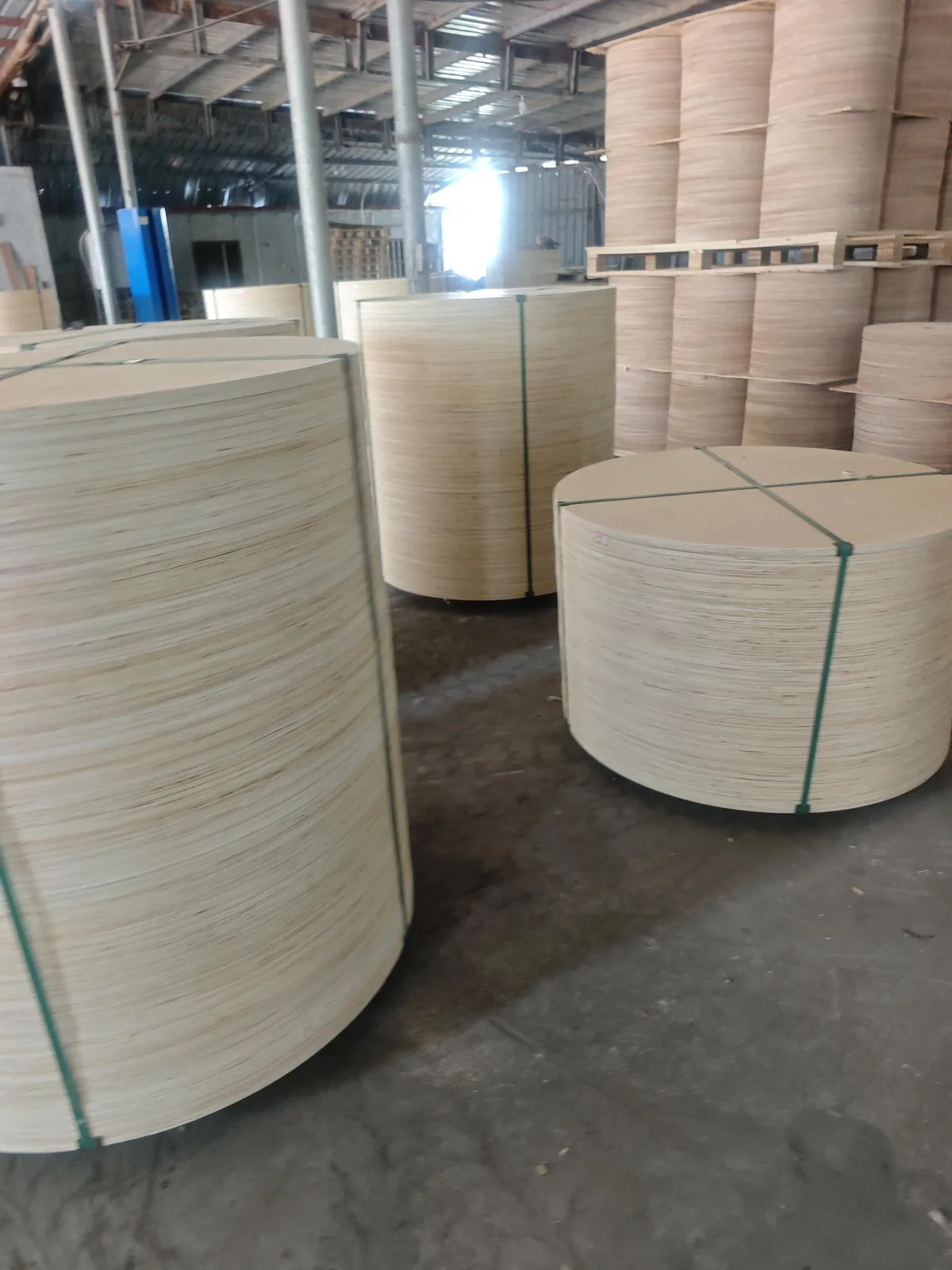 CNC-machined plywood cable reel flange