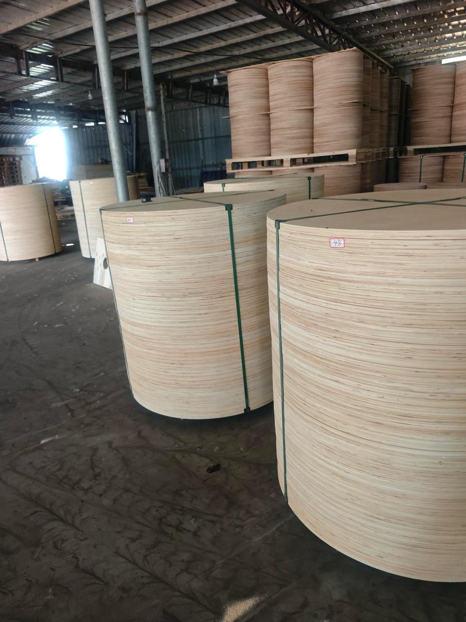 Plywood Cable Reel Flanges — Active woodworking workshop with flange production