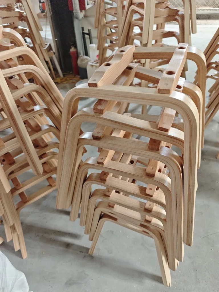 Curved solid wood furniture leg