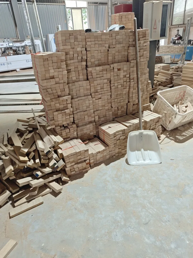 Machined solid wood blocks