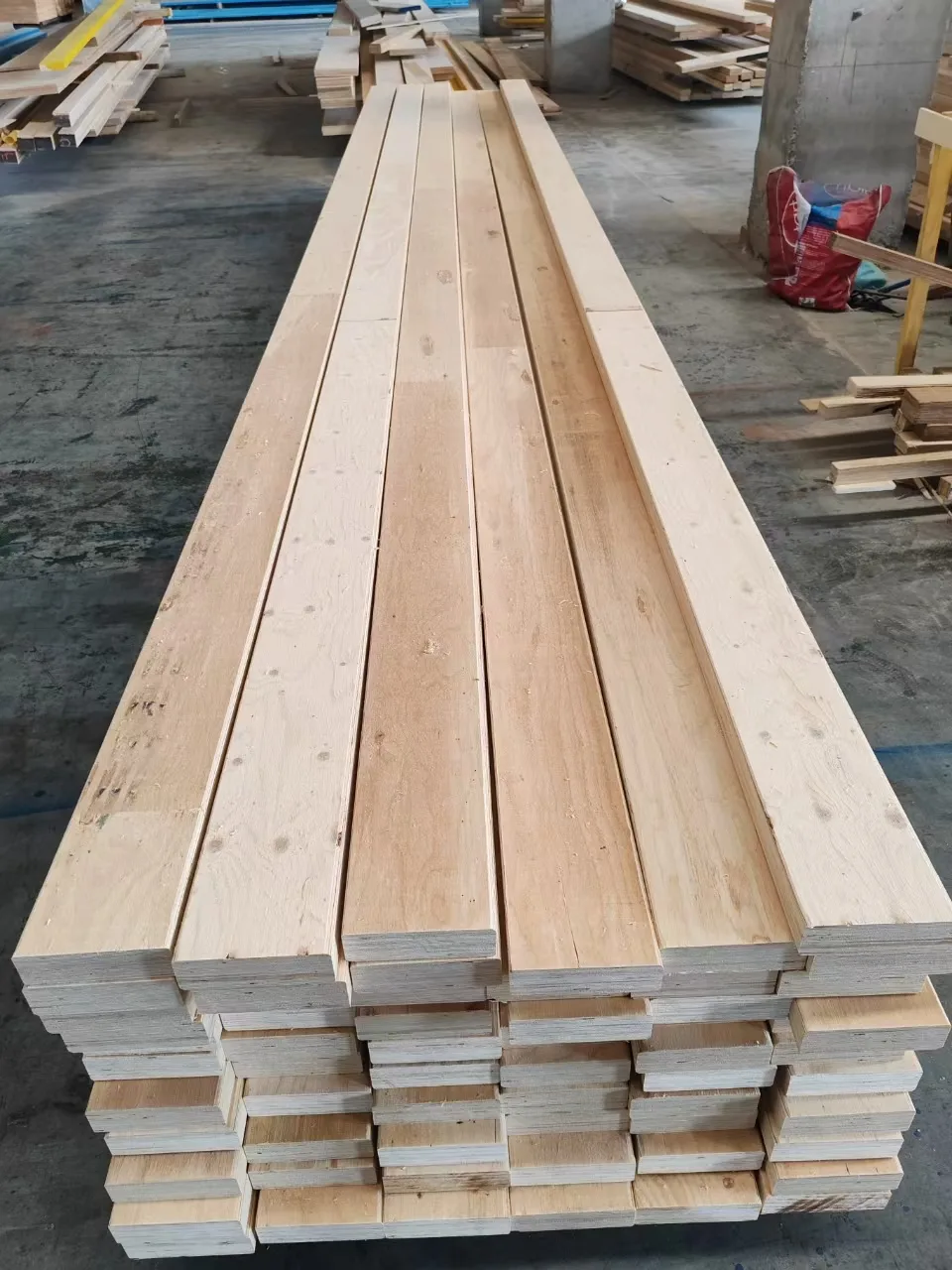 LVL strip for furniture and door components