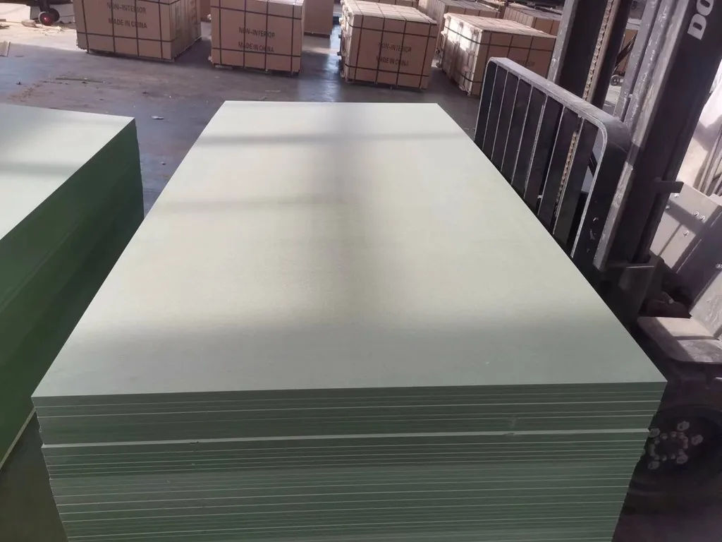 MDF panels stacked