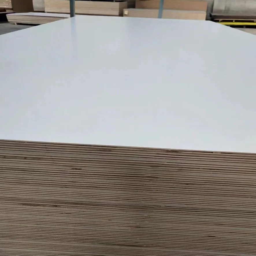 Melamine white wood-grain decor