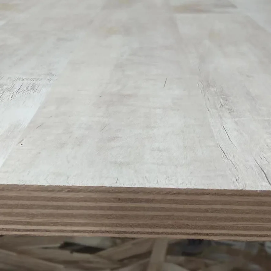 Melamine white wood-grain stack