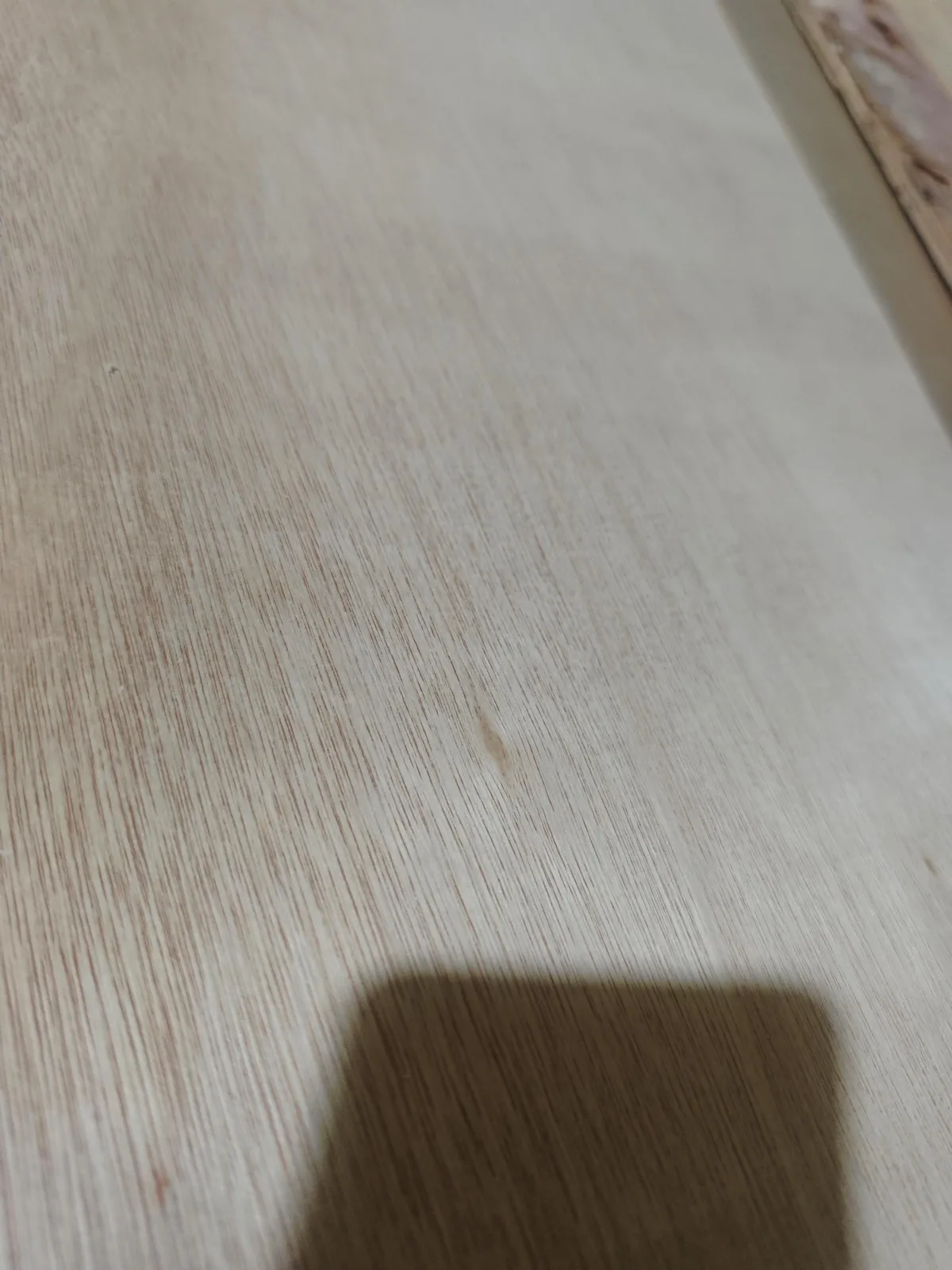 Rose eucalyptus plywood edge showing core structure