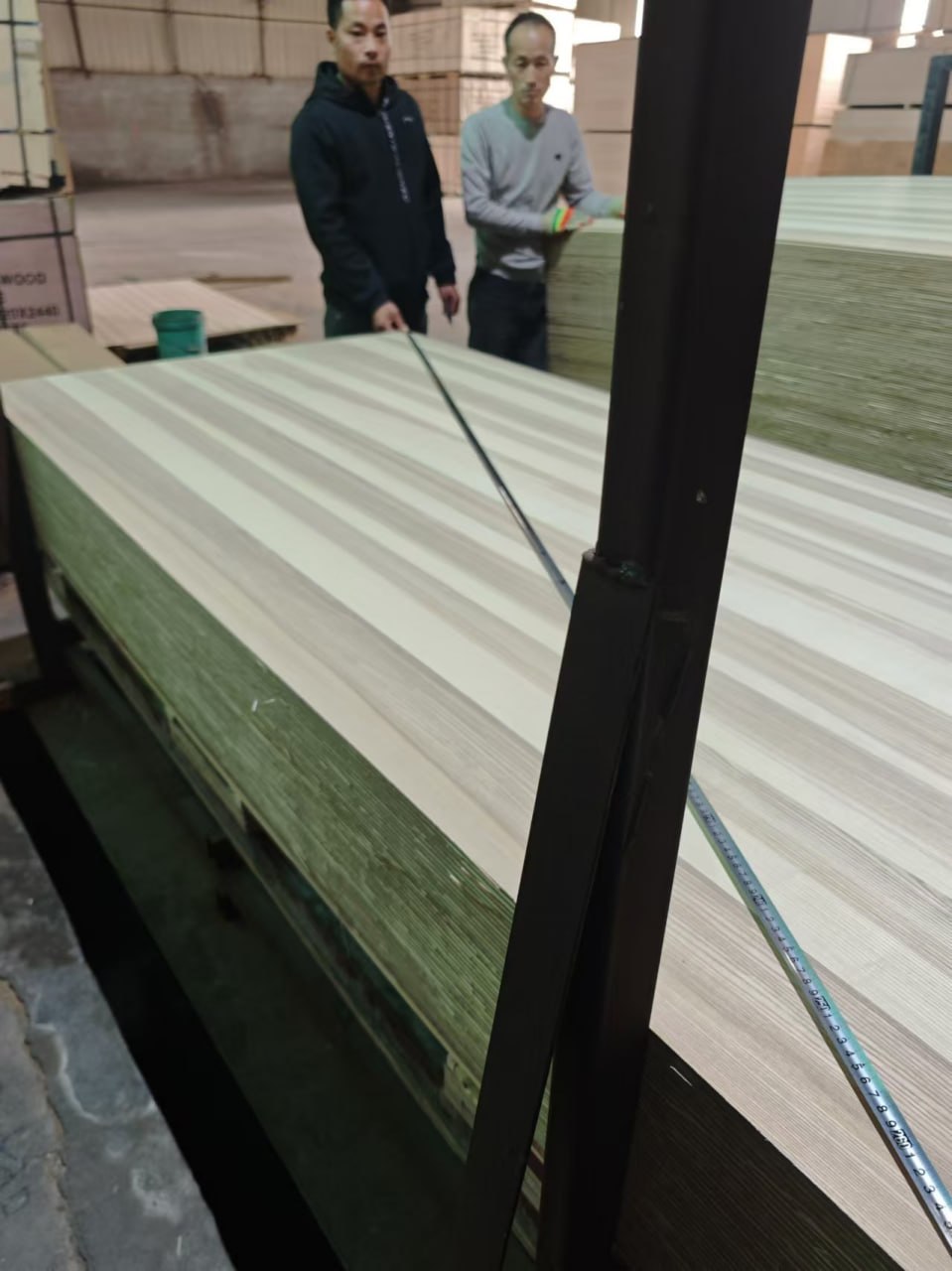 Panel thickness inspection